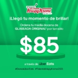 Promoción Krispy Kreme Uber Eats: Media docena de glaseada original por $85 este fin de semana