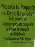 Promoción La Comer Cenas Navideñas: botella de vino espumoso gratis al comprar un paquete