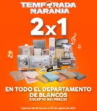 Temporada Naranja 2023: 2×1 en todo el departamento de blancos