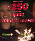 Promoción La Comer: $250 de descuento por cada $1,000 de compra en vinos y licores