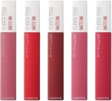 5 pack labiales líquidos Maybelline SuperStay Matte Ink en diferentes tonos baja a su menor precio