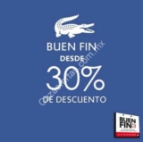 Oferta Lacoste El Buen Fin 2016: Descuentos desde el 30%