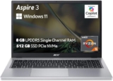 laptop Aspire 3 con procesador Ryzen 5, 8 GB de RAM y 512 GB de SSD baja a un excelente precio: