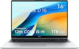 Laptop Huawei Matebook D16 con Core i5, 16 GB de RAM y 1 TB de SSD baja a su menor precio
