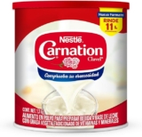 Leche evaporada en polvo Nestlé Carnation Clavel lata de 1.3 kg rinde 11 litros de leche baja a su menor precio