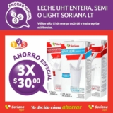 En Soriana 3 litros de leche por $30