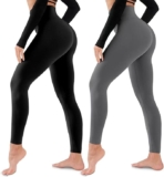 2 pack leggings deportivos para mujer con control de cintura bajan a un tremendo precio