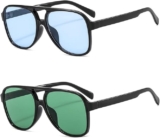 Juego de 2 lentes de sol estilo retro bajan a su menor precio
