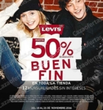 Ofertas Levis el Buen Fin 2016: hasta 50% de descuento + 12 meses sin intereses