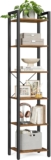 Librero estante organizador compacto de madera y metal de 6 niveles baja a un excelente precio + 3 meses sin intereses