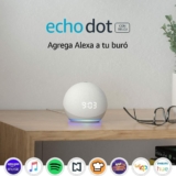 72% de descuento en bocina inteligente Alexa Echo Dot con reloj + 6 meses de Amazon Music Unlimited