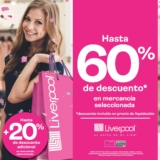 Liquidación Liverpool: Hasta 60% de descuento + 20% adicional en ropa del 9 al 11 de octubre