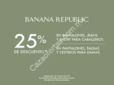 En Liverpool 25% de descuento en ropa Banana Republic seleccionada