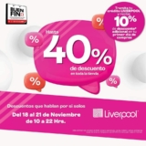 Liverpool Buen Fin 2022: Hasta 40% de descuento