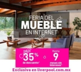 Liverpool Feria del Mueble por internet: hasta 35% de descuento o 9 MSI