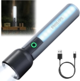 Linterna LED recargable marca Philips con 6 modos de iluminación baja a su menor precio + cupón adicional