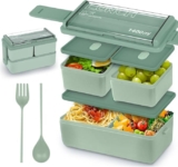 Lonchera tipo Bento Box con varios compartimentos baja a un gran precio