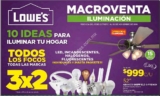 Todos los Focos al 3×2 en Lowe’s