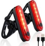 Juego de 2 luces traseras para bicicleta recargables bajan de precio