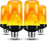 4 pack luces LED con 4 efectos de flama baja a su precio más económico