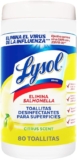 Lysol toallitas desinfectante con 80 piezas bajan de precio