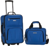 juego de 2 maletas de viaje Rockland Fashion Softside bajan a su menor precio