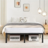 Base de cama de metal tamaño matrimonial baja a un gran precio