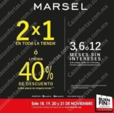 Ofertas Marsel El Buen Fin 2016: 2×1 en toda la tienda y hasta 12 meses sin intereses