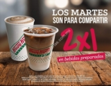 2×1 en bebidas preparadas todos los martes en Krispy Kreme