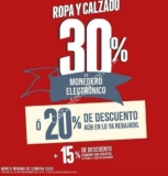 En Martí 30% en monedero en ropa y calzado + 15% de descuento con tarjetas Bancomer