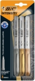 Juego de 3 marcadores permanentes metálicos Bic Intensity bajan a un gran precio