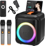 Máquina de karaoke para fiestas recargable Bluetooth baja de precio + 3 meses sin intereses