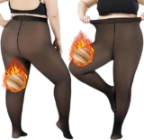 Juego de 2 medias térmicas afelpadas para mujer bajan de precio