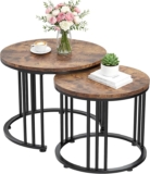 Juego de 2 mesas de centro o laterales para sala bajan a su menor precio + cupón adicional