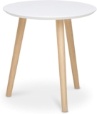 Mesa lateral de madera baja de precio
