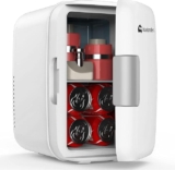 Mini refrigerador portátil para 6 latas con estante extraíble baja de precio