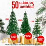 En Modatelas arbolitos de navidad a mitad de precio desde $299