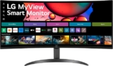 Monitor inteligente LG MYView pantalla curva de 34 pulgadas WQHD baja a su menor precio + 15 meses sin intereses