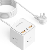 Multicontacto eléctrico con entradas USB y cable de 3 m baja de precio