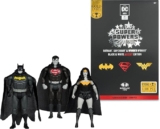 Juego de 3 figuras de acción McFarlane DC Super Powers con Batman, Superman y Mujer Maravilla en su menor precio + 3 meses sin intereses