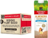 6 pack leche de almendra vainilla sin azúcar Natures Heart baja de precio