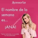 Nombre de la semana Accessorize: 15% de descuento si te llamas Ana