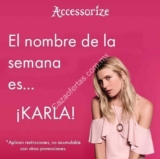 Nombre de la semana Accessorize: 15% de descuento adicional si te llamas Karla