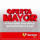 Oferta Mayor Soriana: Hasta 70% de descuento el electrónica, línea blanca, electrodomésticos y ropa