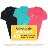 Promoción Aniversario Aeropostale: 30% de descuento en toda la tienda, aplica en Liverpool y Fábricas de Francia