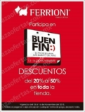 Ofertas Ferrioni El Buen Fin 2015: descuentos del 20% al 50% en toda la tienda