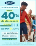 Ofertas Padres Old Navy: Hasta 40% de descuento en pantalones, blusas, camisas y más