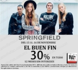 Ofertas Springfield El Buen Fin 2015: 30% de descuento en toda la tienda y 12 meses sin intereses