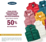 En Old Navy Chalecos frost free a mitad de precio hoy domingo 11 de noviembre