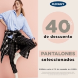 40% de descuento en pantalones sólo hoy en Old Navy